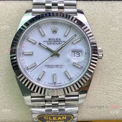 NEW Clean Factory Rolex Datejust II 41 White Dial Jubilee Watch 904L Stainless Steel 3235 Movement