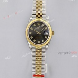 (EWF) New Datejust Rolex With Jubilee Bracelet Grey Diamond Face Swiss Clone Watches