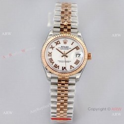 (EW)Swiss Copy Rolex Lady-Datejust 31mm 2-Tone Rose Gold Jubilee Bracelet