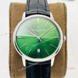 2021 New! MK Factory V4 Vacheron Constantin Patrimony 9015 Watch Olive Green Dial
