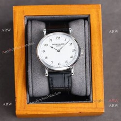 Swiss Patek Philippe Ultra-Thin Automatic Lady Watch  Calatrava 7200R White Dial