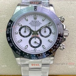 Swiss Copy Rolex Daytona A7750 Chronograph Watch Panda Dial Stainless Steel Case
