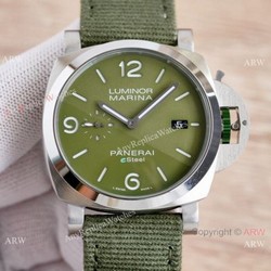 NEW! Clone Panerai Luminor Marina Esteel &8216;Verde Smeraldo PAM01356 Watch Olive Green 44mm