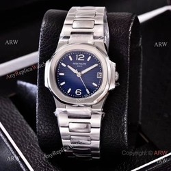 Best Replica Nautilus Patek Philippe Ladies Watch  Blue Dial