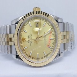 2-Tone Jubilee Rolex Gold Mens Datejust Copy Watch Low Price