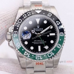 Left-Hand Rolex GMT Master II &8216;Sprite Oyster Strap Watch Super Clone 3186 Movement