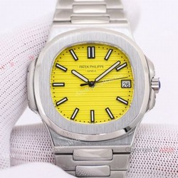 PFF Factory Swiss Patek Philippe Nautilus &8216;Lemon Superwatchman &8216; Edition Watch New Arrival!