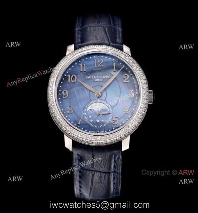 2020 New Patek Philippe Complications 4968r Replica Watch Blue Mother of Pearl Dial