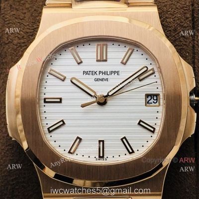 PPF V4 Patek Philippe Nautilus Rose Gold Replica Watch Swiss Grade 1