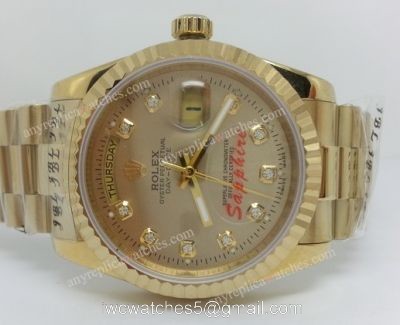 Rolex Day-Date Watch  Gold Presidential  Replica Men Watch