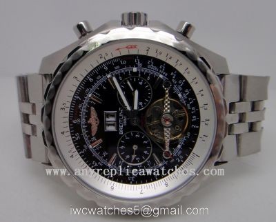 Breitling 1884 Bentley Mulliner Tourbillon Replica Watch For Sale  Black Dial