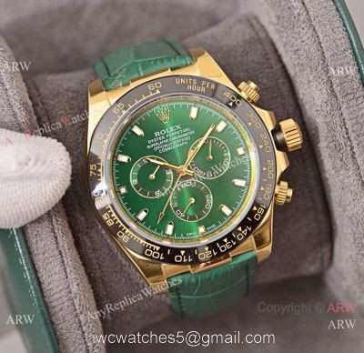 Buy Replica Rolex Daytona Watch Green Dial Black Ceramic Bezel