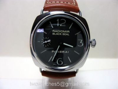 PANERAI RADIOMIR AUTOMATIC REPLICA WATCH BROWN LEATHER STRAP