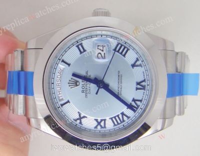 Rolex Day-Date II Presidential Roman Face Watch 41mm  Rolex Ice Replica
