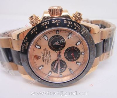 Rolex Daytona Rose Gold / Black Sub-dials Special Watch