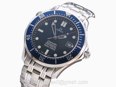 Omega Replica Watches James Bond For Dale  Omega Seamaster Blue Dial Automatic Watch