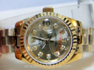 Rolex All Gold / Gold Face Ladies Datejust Replica Watch
