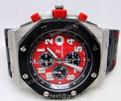 AUDEMARS PIGUET Royal Oak Chronograph Black Eye Red Face