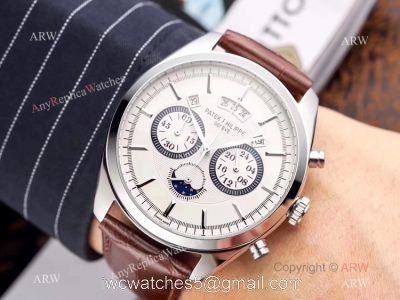 New Patek Philippe Grand Complication Moon Watch Brown Leather Band