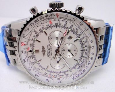Breitling Copy Watches China Made  Breitling chronometer Navitimer Silver Face Watch 42mm