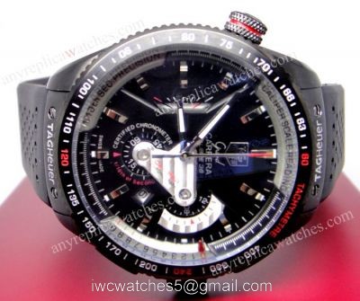 TAG Heuer Grand Carrera Calibre 36 Fiyat Black rubber Strap Watch