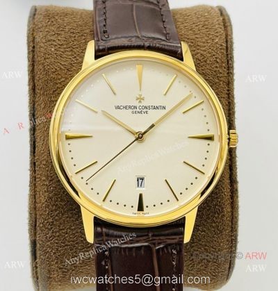 2021 New! MK Factory V4 Swiss Vacheron Constantin Patrimony Watch Yellow Gold 40mm