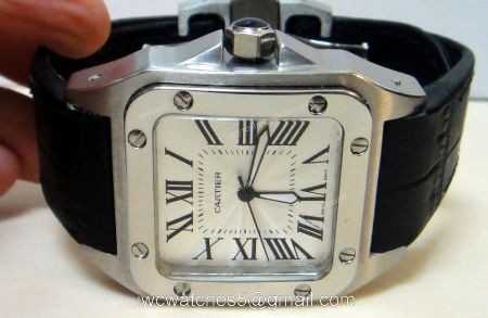Replica Cartier Santos 100 Men Watch 40mm Quartz Movement Watch