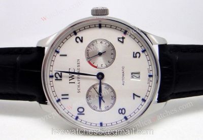 IWC Portuguese 7 days Steel Chronograph White