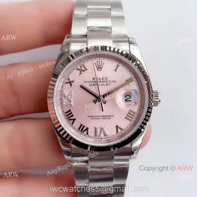 (EW)Rolex Datejust SS Pink Dial Swiss 3235 Watch  AAA Replica Watches China?Dealer