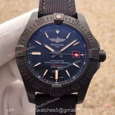 Swiss Breitling Super Avenger Watch 2824 Movement Solid Black Replica