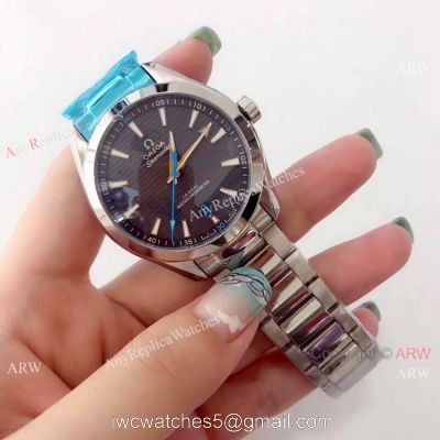 2019 Copy Omega Seamaster Aqua Terra 150m Watch Stainless Steel Gray Dial