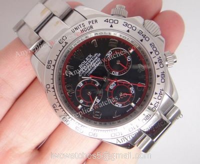 Rolex Daytona SS Black Arabic Watch 116520  Buy Replica
