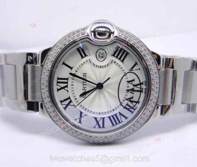 High Quality Cartier Watch Sale  Ballon Bleu De Cartier Diamond Bezel Watch Medium Size 36mm