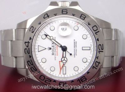 NEW UPGRADED Top Qualty Rolex Explorer II Watch 42mm SS White Face  SWISS CASE