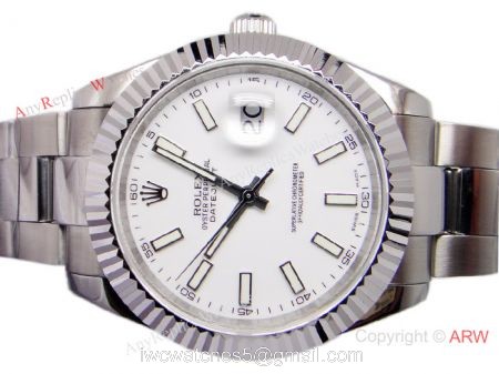 NEW UPGRADED Rolex Datejust II Watch / AAA Grade / SS Oyster White Face