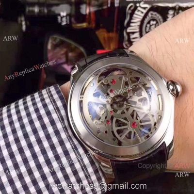Buy Replica Corum Skeleton Bubble Squelette Silver Dial Watch 45mm