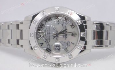 Rolex White Gold Masterpiece White MOP Face Lady Size