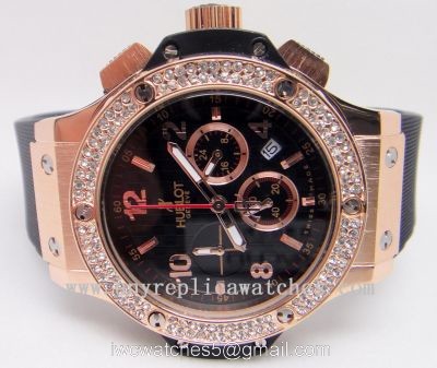 Hublot Big Bang Rose Gold Case w/ Diamond Bezel  Hublot Geneve