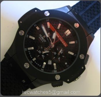 Solid Black Hublot Luna Rossa Replica Watch Chronograph Watch