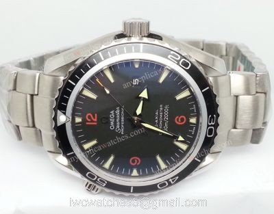 Omega Planet Ocean Replica Watch  Omega Seamaster Black dial For Men