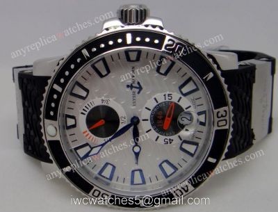 Ulysse Nardin Replica  Maxi Marine Diver watch  SS White Face
