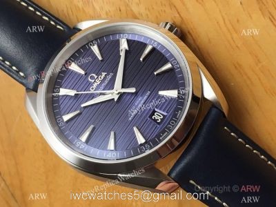 Swiss Grade Omega Seamaster Replica Watch SS Blue Dial  New Model