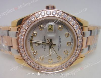 Replica Diamond Rolex Masterpiece Day-Date Mens Watch