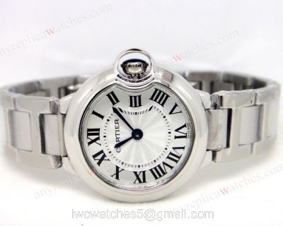 Cartier Ballon Bleu De Stainless Steel Ladies Replica Watch