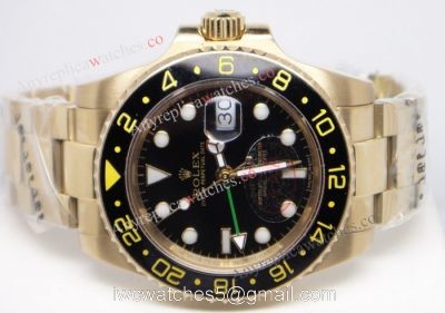 Yellow Gold GMT-Master II Black Ceramic Bezel  Buy Replica Rolex Watch