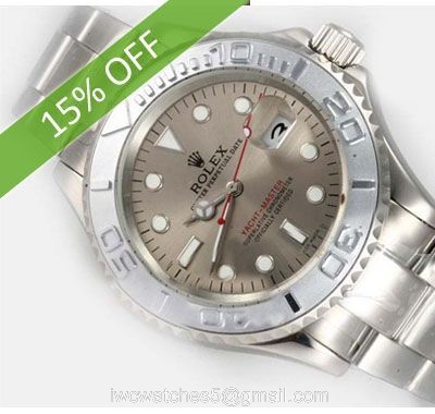 Rolex Yacht Master Grey Face Stainless Steel Replica watch