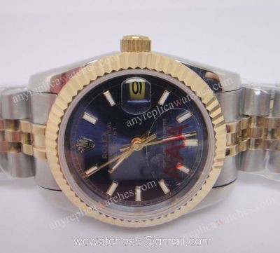 Rolex Datejust Replica Watch  2-Tone Jubilee Blue Dial