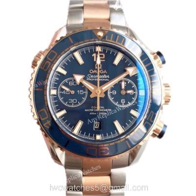 (OM)New Copy Swiss Omega Seamaster 9901 Watch 2-Tone Rose Gold