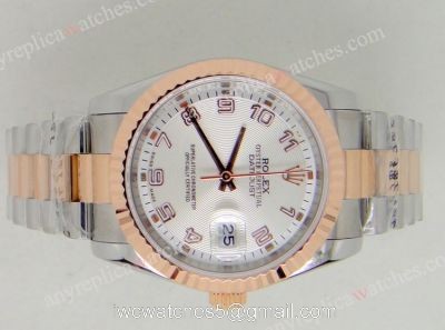 Rolex Datejust Replica Watch 2-T Rose Gold President Band/ Arabic Face