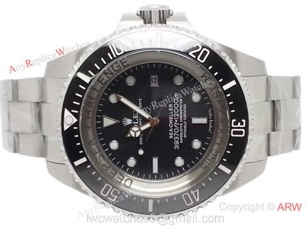 Clone Swiss 2836 Rolex Deepsea Challenge For Sale 51mm SS Black